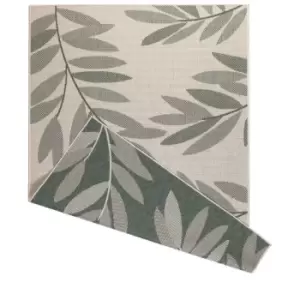 Image of Duo Weave Indoor/Outdoor Rug Trailing Leaves Green 170 X 120Cm