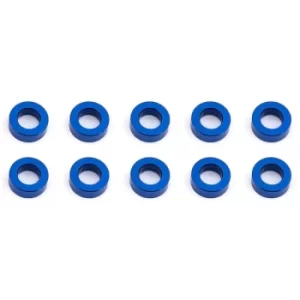Image of Associated Ballstud Washers 5.5 X 2.0Mm Blue Aluminium X10