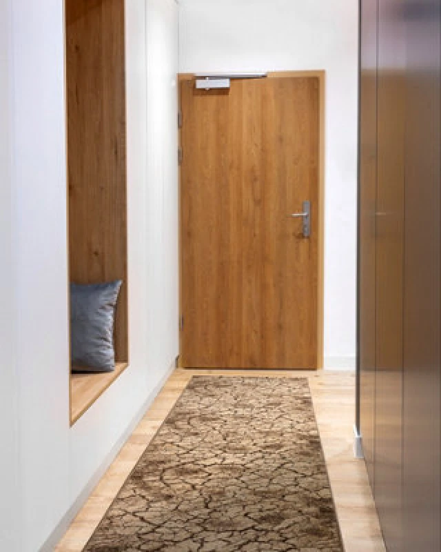 Image of RugsX Runner Karmel Terra Cracked Ground Nut 70Cm 70X140 Cm