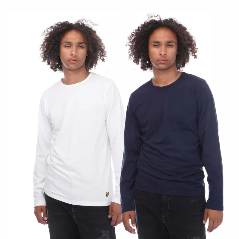 Image of Lyle and Scott Kane LS 2 Pack T-Shirts - White White S
