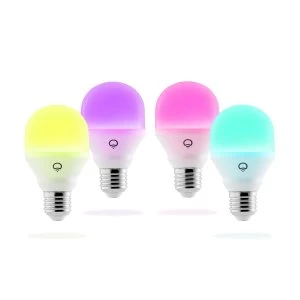 Image of LiFX Smart Mini Colour and White WiFi LED Light Bulb with E27 Screw Ending - 4 Pack