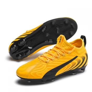 Image of Puma ONE 20.3 Junior FG Football Boots - UltraYellow/Blk