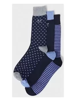 Image of Crew Clothing Crew Clothing 3 Pack Bamboo Sock - Navy