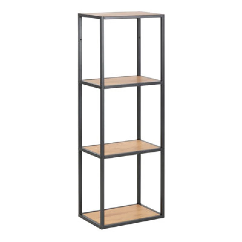 Image of Furniture To Go Seaford Black Metal Wall Shelf