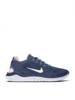 Image of Nike Free Rn 2018 Junior Trainer BlueWhitePink Size 5