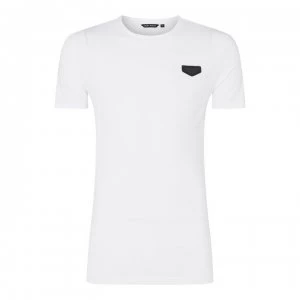 Image of Antony Morato Logo Patch T Shirt - White 1000