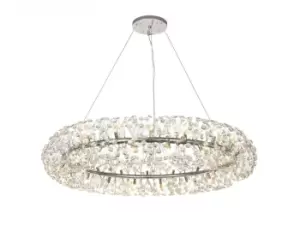 Image of Pendant 36 Light G9 Polished Chrome, Crystal, Item Weight: 19.4kg