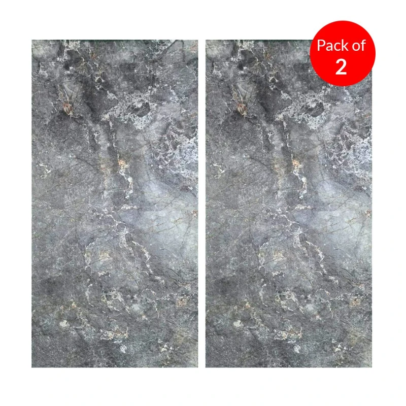 Image of Ener-J Charcoal Toned Flexible Landscape Marble Sheet Size:1200 X 600 X 3mm (Pack Of 2)