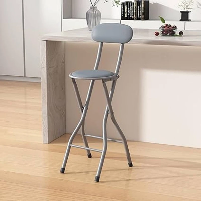 Image of MCC Direct Folding Breakfast Bar Stool padded High Chair Single Grey Grey Unisex