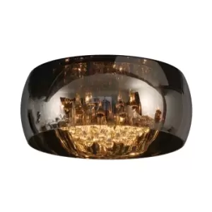 Image of Pearl Modern Flush Ceiling Light - Ø50cm - 6xG9 - Chrome