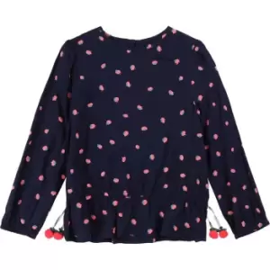 Image of Billieblush Girls Blue printed blouse - Blue