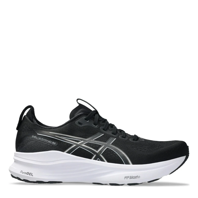 Image of Asics Gel-Kayano 32 Shoes Black White AW25, Size 44 - EUR
