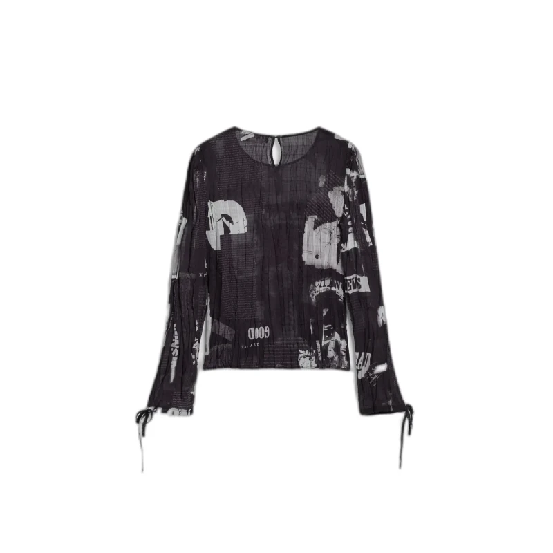 Image of Desigual Womens blouse Desigual Breaking New Noir Female L