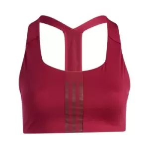 Image of adidas Powerimpact Training Medium-Support Bra (Pl - Legacy Burgundy