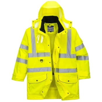 Image of Portwest - S427YERXL - sz XL Hi-Vis 7-in-1 Traffic Jacket - Yellow