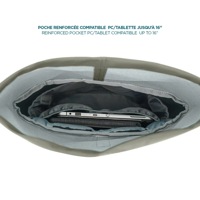 Image of Mobilis Mobilis 070012 backpack Roll top backpack Grey 070012