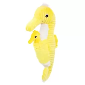Image of Les Deglingos Papadou The Seahorse Dad And Baby - Yellow