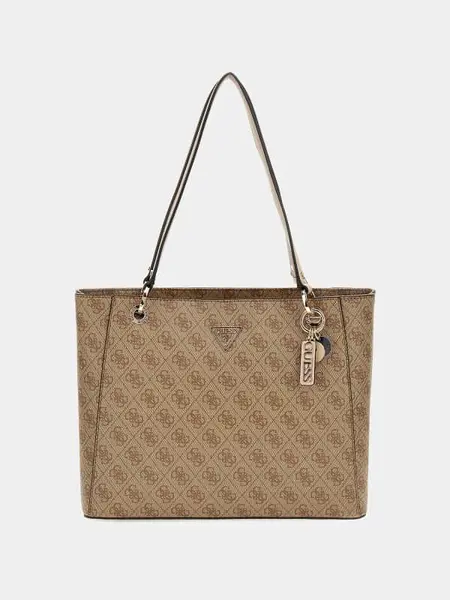 Image of Guess Noelle 4G Logo Shopper 14792803 Beige