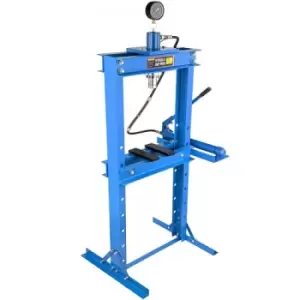 Image of VEVOR 20 tons / 20000 kg (44000 lb) Hydraulic Shop Press Floor Press with Pump and Manometer,Heavy Duty Bottle Jack Pressing Plates