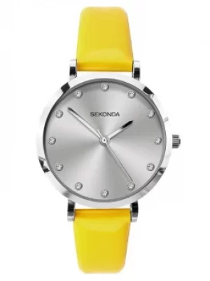 Image of Sekonda Ladies Neon Yellow Strap Watch 40010