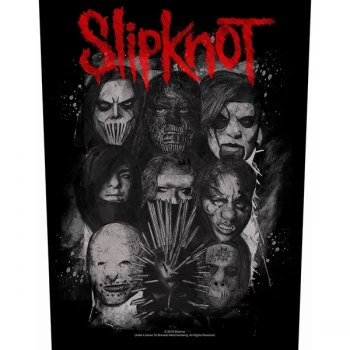 Image of Slipknot - We Are Not Your Kind Masks Back Patch