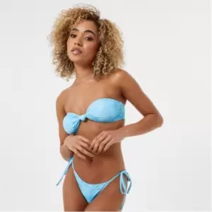 Image of Jack Wills Knot Detail Bandeau Bikini Top - Multi