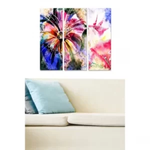 Image of MDF2583968 Multicolor Decorative MDF Painting (3 Pieces)