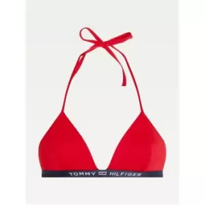 Image of Tommy Hilfiger Logo Bikini Top - Red