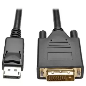 Image of Tripp Lite P581-006-V2 DisplayPort 1.2 to DVI Active Adapter Cable (DP with Latches to DVI-D Dual Link M/M) 6 ft. (1.8 m)