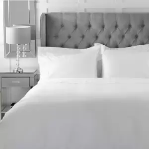 Image of Belledorm Bamboo 300 Thread Count Eco-Friendly Plain Dyed Duvet Cover, White, King