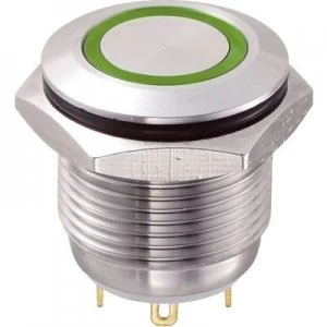 Image of TRU COMPONENTS GQ16F 10EJG12V Tamper proof pushbutton 48 Vdc 2 A 1 x OffOn IP65 momentary
