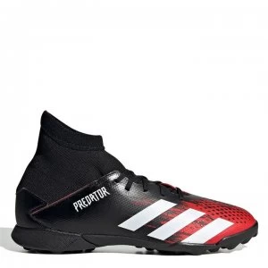 Image of adidas Predator 20.3 Childrens Astro Turf Trainers - Black/White/Red