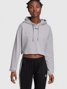 Image of Adidas Originals R.Y.V Cropped Hoodie - Grey