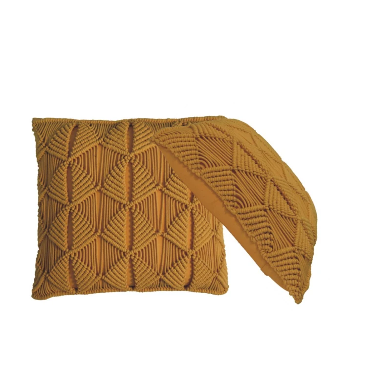 Image of Artisan Furniture Artisan Furniture Esmi Cushion Set of 2 Mustard