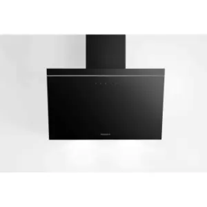 Image of Hotpoint PHVP 62F LT K 60Cm Chimney Cooker Hood - Black