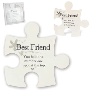 Image of Said with Sentiment Jigsaw Wall Art Best Friend
