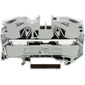 Image of WAGO 2016-1207 2 Conductor Ex e II Ground Terminal Block Green-yellow