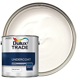 Image of Dulux Trade Undercoat Paint - Brilliant White 2.5L