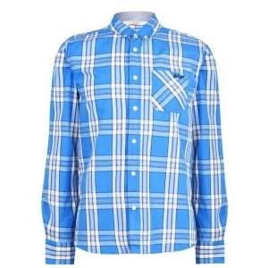Image of Lee Cooper Long Sleeve Check Shirt Mens - Blue/White/Navy