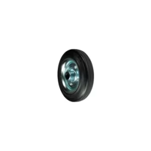 Image of Rubber Tyre Pressed Steel Centre 200MM-25MMB Wheel