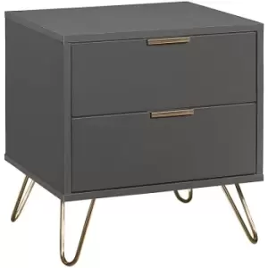 Image of Arlo 2 Drawer Bedside Charcoal
