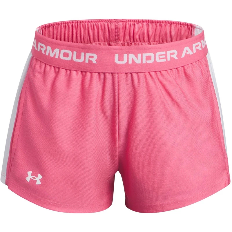 Image of Under Armour Icon Fleece Taping Joggers Juniors - Pink Pink L