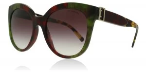 Image of Burberry BE4243 Sunglasses Havana Green/Bordeaux/Green 36388H 55mm
