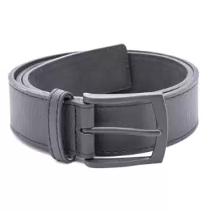 Image of Duke Mens Ozzy Matte Leather Belt (52in) (Black)