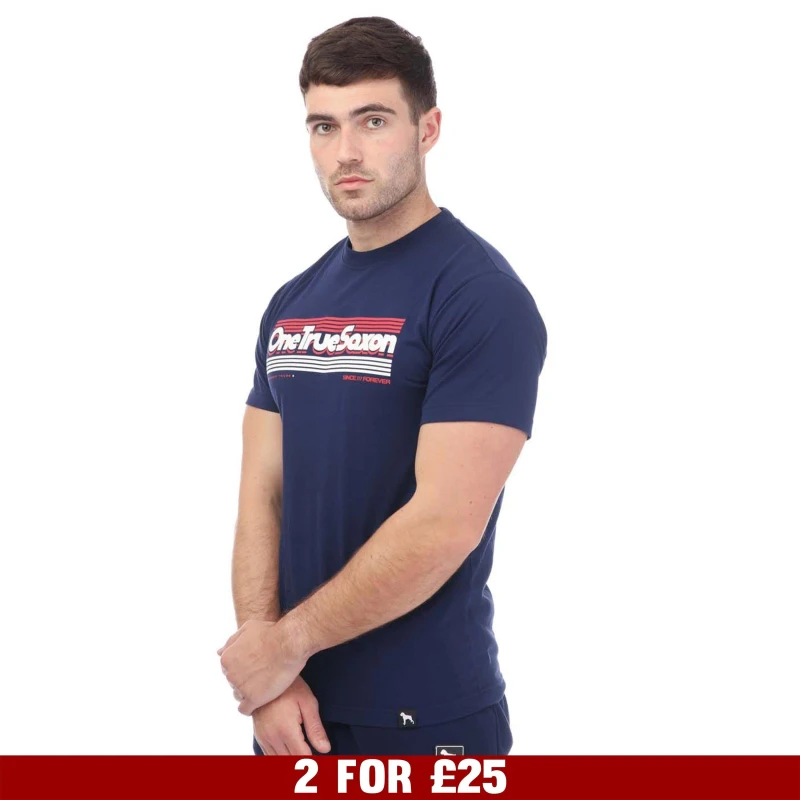 Image of One True Saxon Forever T-Shirt Regular Fit T-Shirts S Blue 29137718350