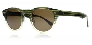 Image of London Retro Reggie Sunglasses Olive Fade Reggie 48mm