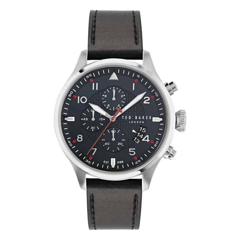 Image of Ted Baker Fulmaar Watch Black male One Size