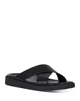 Image of Geox Mens Xand Leather Slide Sandals