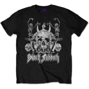 Image of Black Sabbath - Dancing Unisex Small T-Shirt - Black