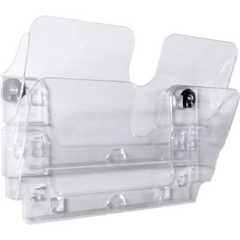 Image of Durable Durable Flexiplus 1709022060 Wall-mount brochure holder Black No. of compartments 2 1709022060